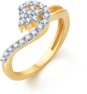 

Divastri Alloy Cubic Zirconia Rhodium Plated Ring, Multicolor