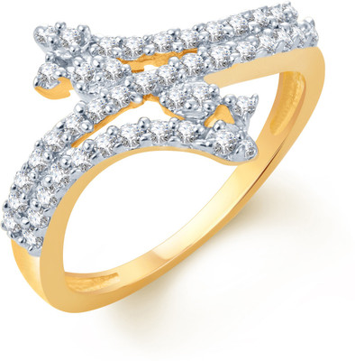 

Divastri Alloy Cubic Zirconia Rhodium Plated Ring, Multicolor