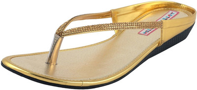 

Belly Ballot Women Golden Flats