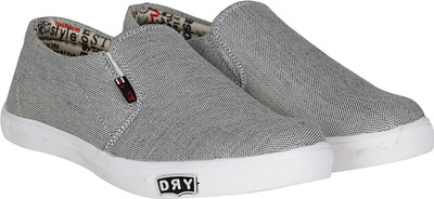 

Kraasa Lite Slip On Sneakers For Men(Grey