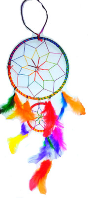 

MYEBIZSTORE Dream Catcher Wall Hanging Dream Catcher Wall Hanging(medium size) Decorative Showpiece - 52 cm(Wool, Multicolor)