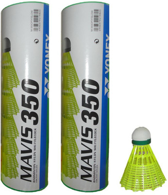 

Yonex mavis 350 Nylon Shuttle - Yellow(Slow, 75, Pack of 12)
