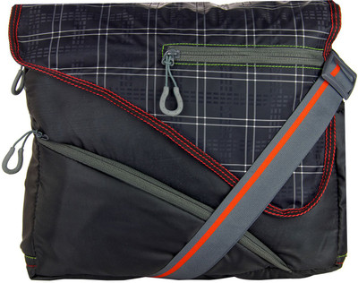 

JG Shoppe Men Casual Black Polyester Messenger Bag