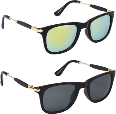 Verre Wayfarer Sunglasses(Green, Black)