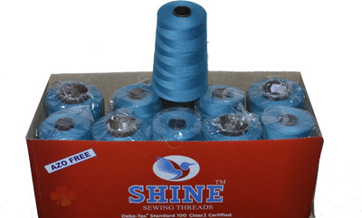 

Shine Sewing Thread Blue Thread(5000 m Pack of10)