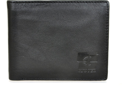 

Clover Men Black Genuine Leather Wallet(4 Card Slots)