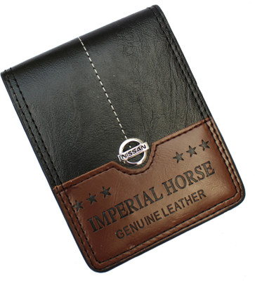 

AVB Men Black, Brown Artificial Leather Wallet(10 Card Slots)