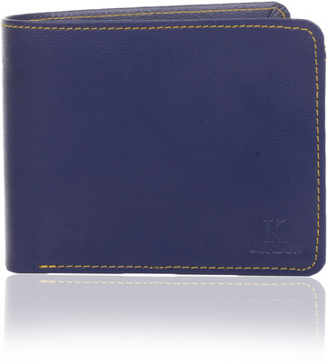 

K London Men Blue Artificial Leather Wallet(3 Card Slots)
