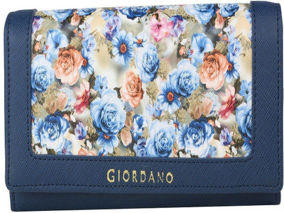 

Giordano Women Casual Blue Artificial Leather Wrist Wallet(5 Card Slots)