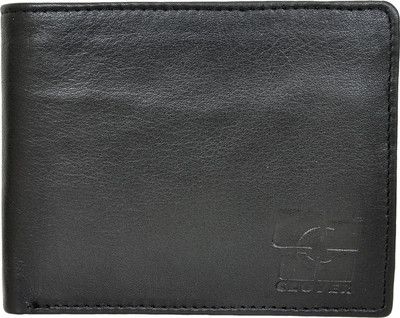 

Clover Men Black Genuine Leather Wallet(7 Card Slots)