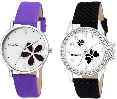 Mikado Penny Multicolor watches combo for girls and women with 1 year warrenty Watch  - For Girls   Watches  (Mikado)