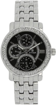 Titan Black Dial Anlaog Watch  - For Women   Watches  (Titan)