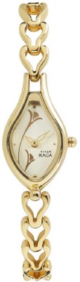 Titan Raga Champagne Dial Analog Watch  - For Women   Watches  (Titan)