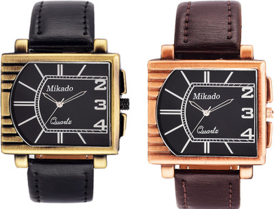 

Mikado Casual rectangular Multicolor watches combo for boy's and men's Watch - For Boys