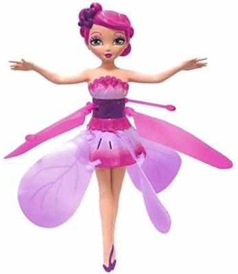 

FlySky Flying Fairy Flyer Princess Doll with Flying in the Sky by Pushing your hand(Pink)