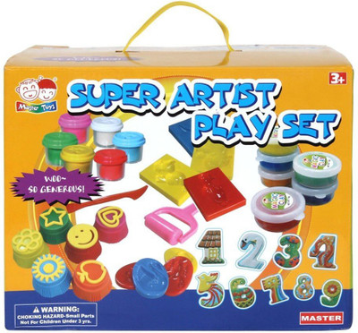 

Crack4Deal Master Toys Super Magic Artist Clay SetFor Play Set Paint and Count Funny Dough Set