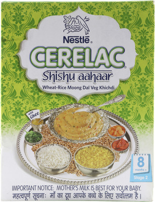 

Nestle Cerelac Wheat - Rice Moong Dal Veg Khichdi (Stage 2) Cereal(300 g)