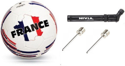 

Nivia Combo Of Three, One Country Colour (France) Football, One Ball Pump and Two Needle- Football - Size: (Pack of 1, Multicolor