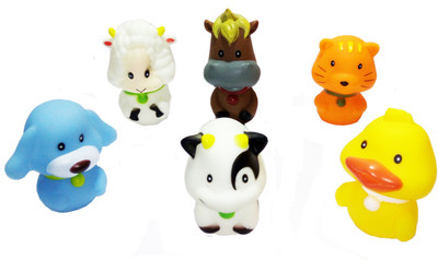 

TALKING GANESHA 6 Pcs Baby Swimming Sounding Bath Toy Animals (Multicolor) Bath Toy(Multicolor)