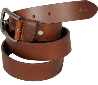 NERITA Men Tan Genuine Leather Belt
