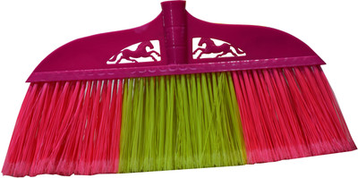 

Blossom Trendz Broom Multi-Surface Push Broom Sweeping Brush Size: 46 IN Plastic Dry Brush(Multicolor, Pack of 1)