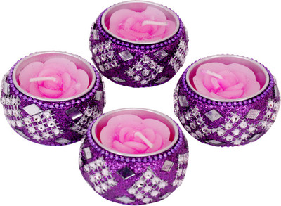 

c2d VX3 Candle(Purple, Pink, Pack of 4), Pink;purple