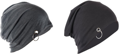 BNB Solid Beanie Cap(Pack of 2)