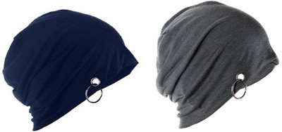 BNB Solid Beanie Cap(Pack of 2)