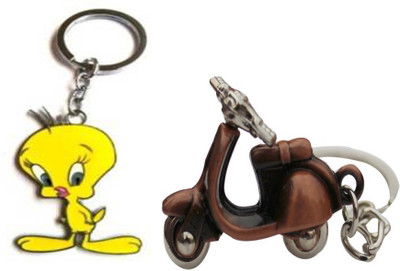 

MGP Fashion Metallic cartoon with Copper Bike Key Chain Key Chain(Multicolor)