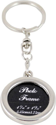 

Gabriella Round Photoframe Key Chain(Silver)
