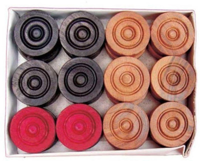 

SST Carrom Wood Coins Board Game
