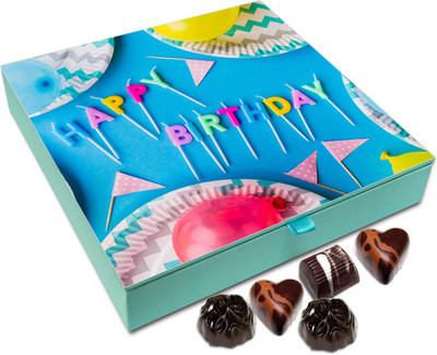 

Chocholik Gift Box - I Wish That You Have A Wonderful Birthday Chocolate Box - 9pc Truffles(108 g)