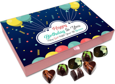 

Chocholik Gift Box - May God Fulfills All Your Dreams On Your Birthday Chocolate Box - 12pc Truffles(144 g)