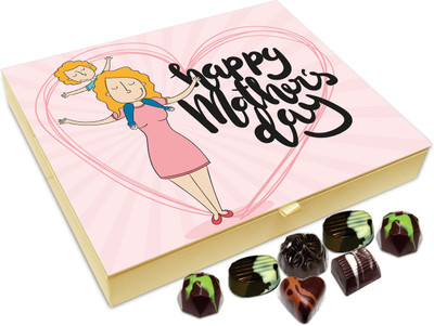

Chocholik Gift Box - Happy Mother's Day My Beautiful Mom Chocolate Box - 20pc Truffles(240 g)