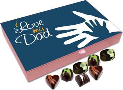 

Chocholik Gift Box - I Love My Dad Chocolate Box - 12pc Truffles(144 g)
