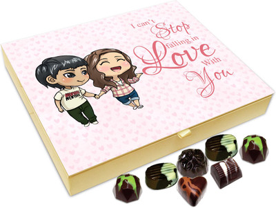 

Chocholik Gift Box - I Can't Stop Falling In Love With You Chocolate Box - 20pc Truffles(240 g)