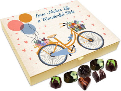 

Chocholik Gift Box - Love Makes Life A Wonderful Life Chocolate Box - 20pc Truffles(240 g)