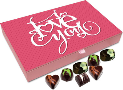 

Chocholik Gift Box - I Love You For Everything You Do For Me Chocolate Box - 12pc Truffles(144 g)