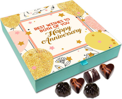 

Chocholik Gift Box - On This Anniversary Best Wishes For The Lifetime Chocolate Box - 9pc Truffles(108 g)
