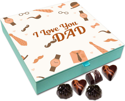 Chocholik Gift Box - I Love You Dad Chocolate Box - 9pc Truffles(108 g)