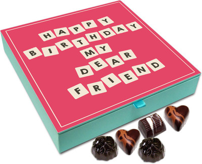 

Chocholik Gift Box - Happy Birthday To My Buddy Chocolate Box - 9pc Truffles(108 g)
