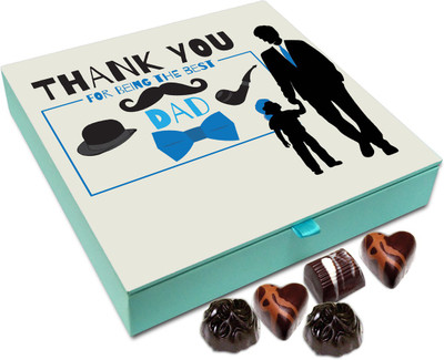 

Chocholik Gift Box - Thank You For Being The Best Dad Chocolate Box - 9pc Truffles(108 g)