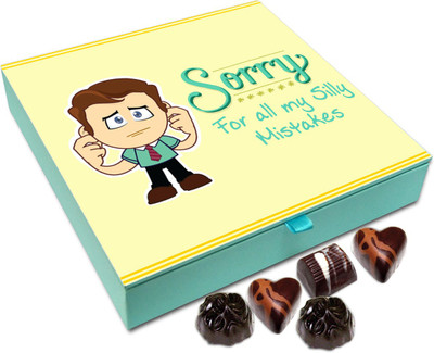 

Chocholik Gift Box - Sorry For All My Silly Mistakes Chocolate Box - 9pc Truffles(108 g)