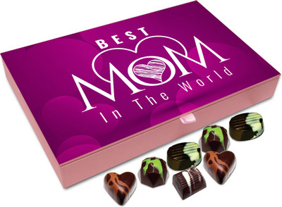 

Chocholik Gift Box - Best Mom In The World Chocolate Box - 12pc Truffles(144 g)