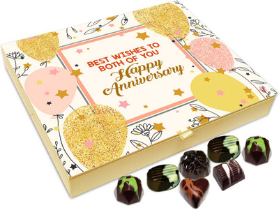 

Chocholik Gift Box - On This Anniversary Best Wishes For The Lifetime Chocolate Box - 20pc Truffles(240 g)