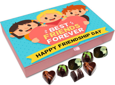 

Chocholik Gift Box - Best Friends Forever, Happy Friendship Day Chocolate Box - 12pc Truffles(144 g)