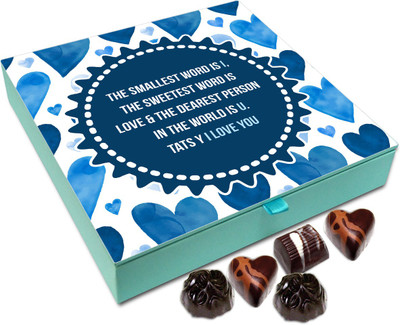 

Chocholik Gift Box - For ME You Are The Dearest Person In The World Chocolate Box - 9pc Truffles(108 g)