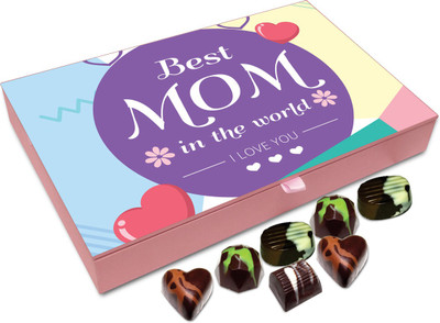 

Chocholik Gift Box - My Mother Is The Best In The World Chocolate Box - 12pc Truffles(144 g)