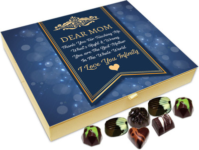 

Chocholik Gift Box - Dear Mom Thank You For Teaching Me About Life Chocolate Box - 20pc Truffles(240 g)