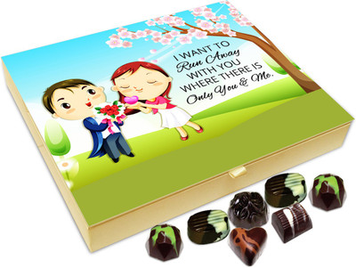 

Chocholik Gift Box - I Want To Run Away With You Chocolate Box - 20pc Truffles(240 g)